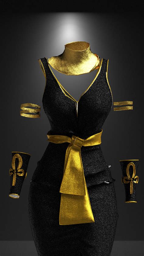 ArtStation - egyptian dress with full accessories | Resources