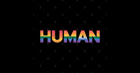HUMAN LGBT Flag Gay Pride Month Transgender Rainbow Lesbian Human Lgbt Flag Gay Pride Month