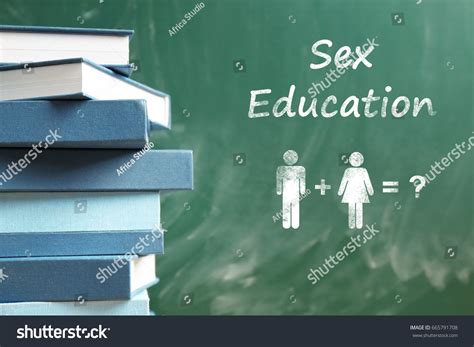 Sex Education Concept Books Blackboard On Stock Photo Shutterstock