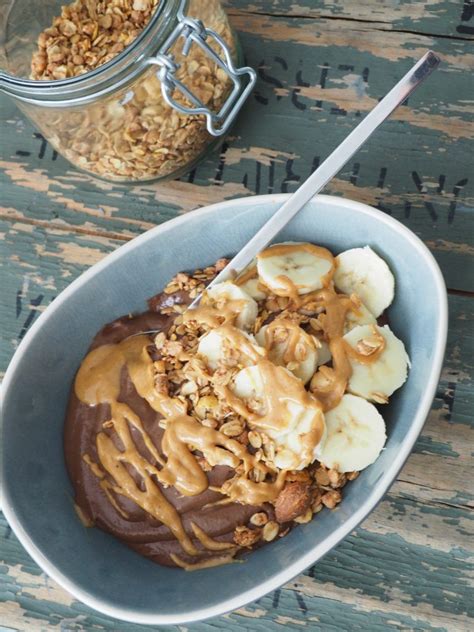 Smoothie Bowl Met Banaan Pindakaas Zininanders