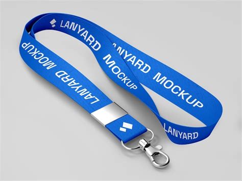 Premium Psd Lanyard Id Card Ribbon Mockup