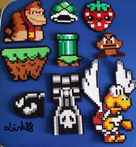 220 Idea Súper Mario En 2021 Super Mario Plantillas Hama Beads