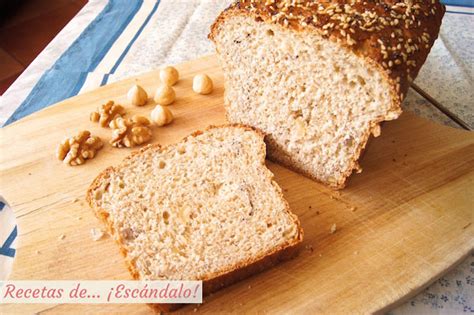 Cómo hacer pan de molde integral con semillas y frutos secos 100