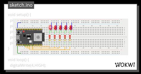 Practica Leds Wokwi Esp Stm Arduino Simulator