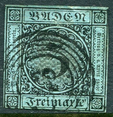 Gr Lot Gerrman State Baden Michel Kreuzer Ultra Stamp