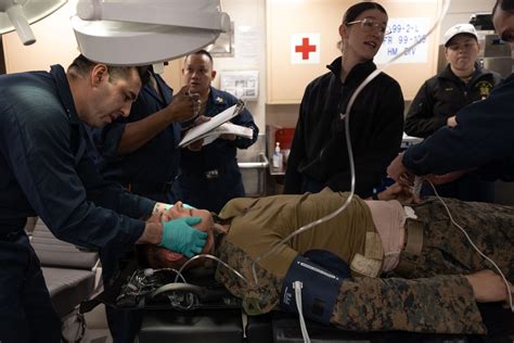 Dvids Images Mass Casualty Exercise Aboard Uss Green Bay Image 7