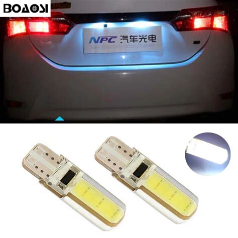 Boaosi X Canbus Led W W Cob Cold White Number Plate Light Bulb For