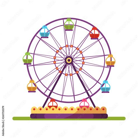 Free Vector Happy Children Riding The Ferris Wheel Clip Art Library