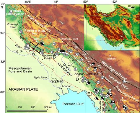 Zagros Mountains On World Map - Map