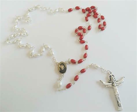 Rosary Divine Mercy Chaplet Beads St Faustina Christian Catholic Holy ...