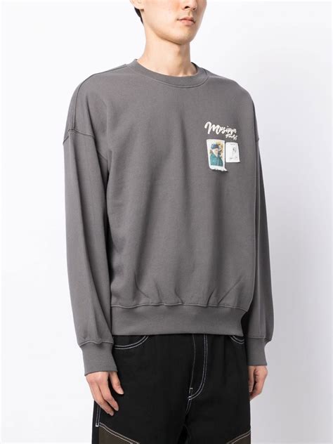 Musium Div Graphic Print Sweatshirt Farfetch