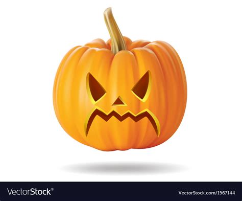 Angry pumpkin Royalty Free Vector Image - VectorStock