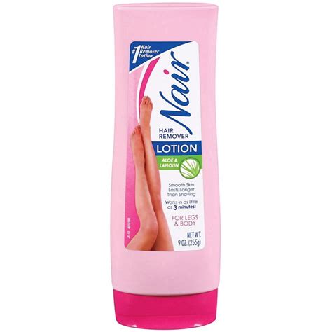 Nair Hair Remover Lotion For Legs And Body Aloe And Lanolin 9 Oz