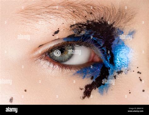 Makeup beauty eye closeup photography Stock Photo - Alamy