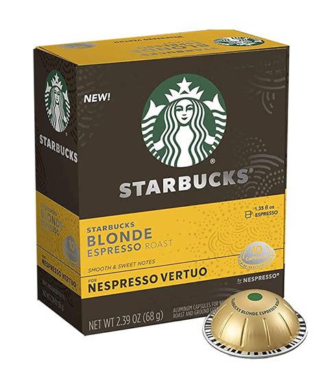 Amazon Starbucks Coffee Nespresso Capsules Blonde Espresso Roast