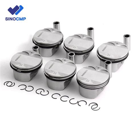 6pcs N52B25 Pistons Rings Set Φ82mm 9 7 1 11257561850 For BMW E81 E87