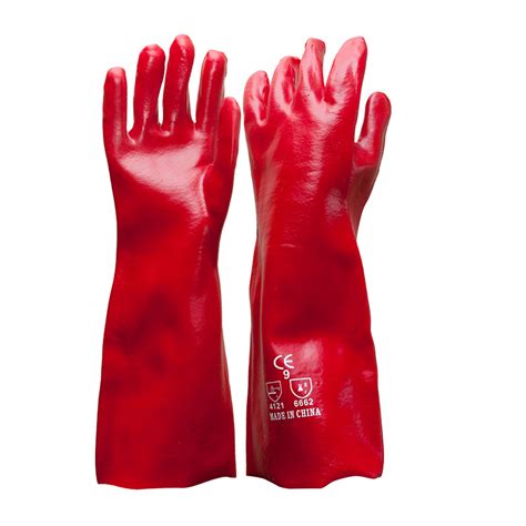 Red Single Dip Chemical Gloves David Golf