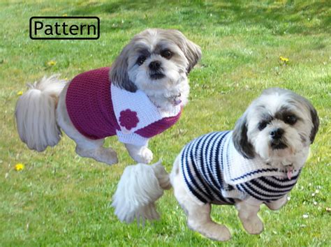 Crochet Pattern Crochet Dog Outfit Pattern Dog Pattern Dog Jumper ...