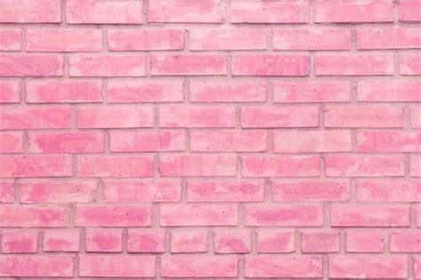 Fundo Da Parede De Tijolo Rosa Fachada Da Textura De Rosa Colorida