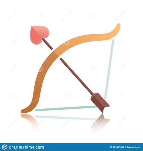 Bow And Arrow Vector Illustration Decorative Design Stock Vector