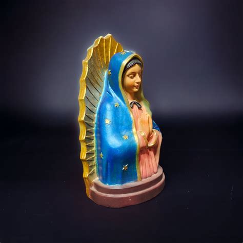 Our Lady of Guadalupe Statue Altar Religious Saint Mary St Maria Virgin
