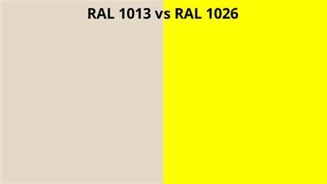 Ral 1013 Vs 1026 Ral Colour Chart Uk