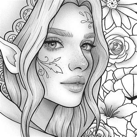 Doaamoazprints Etsy Outline Drawings Coloring Pages For Girls