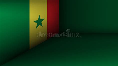 EPS10 Vector Patriotic Background with Senegal Flag Colors. Stock ...