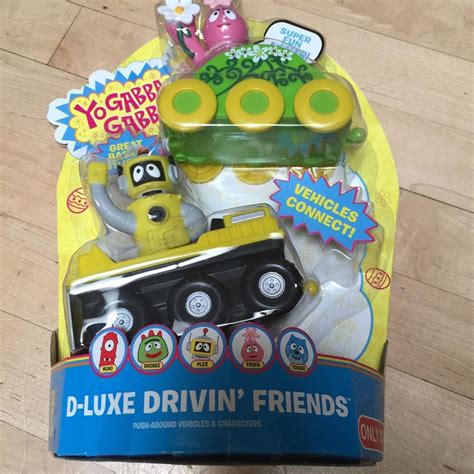 New Yo Gabba Gabba D Luxe Drivin Friends Toy Plex Foofa Car Vehicle Connect Nib 1886180726