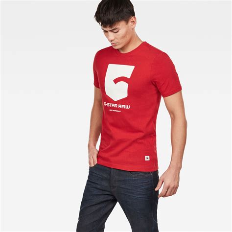 Graphic T Shirt Red G Star Raw