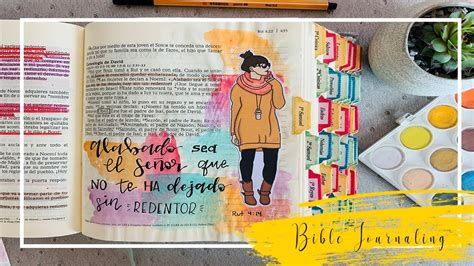 Diseño de Bible Journaling en español uso de imprimible YouTube