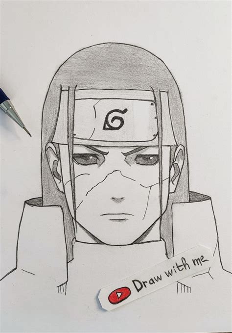 How To Draw Hashirama From Naruto Naruto Drawings Easy Sketches Easy