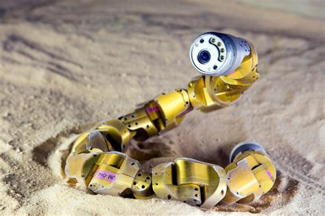 Snake robot learns to climb sand hills better, by moving like a sidewinder