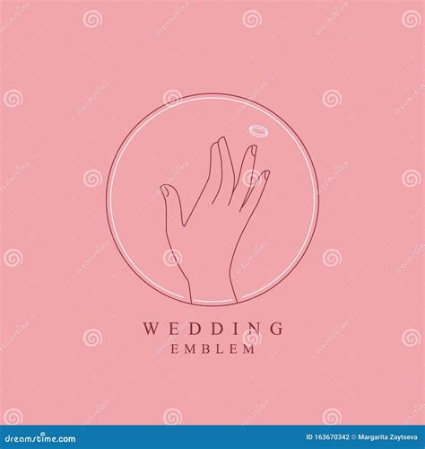 Hand with Ring Logo Design Template. Stock Vector - Illustration of ...