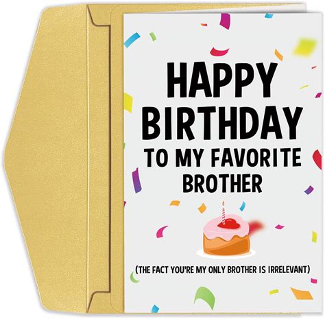 Central 23 Birthday Card For Brother Funny Brother Birthday Card For Him Gag