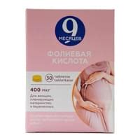 Аналоги Фолиевая кислота 9 месяцев Валента Фарм таблетки по 400 мкг №90 ...