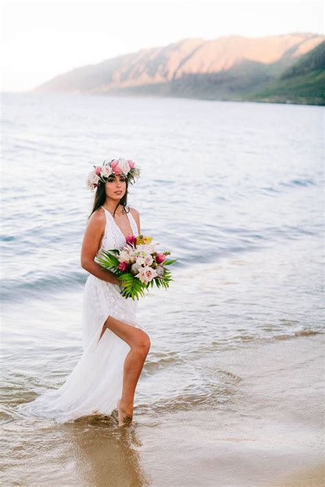 Elopement At Makua Beach North Shore Oahu Hawaii Wedding Photographer