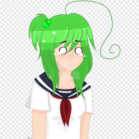 Yandere Simulator Bijuu Mike Art Fashion Black Hair Hand Png Pngegg