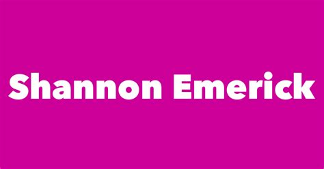 Shannon Emerick - Spouse, Children, Birthday & More