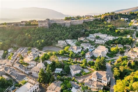 Premium Photo Clock Tower In The Castle In Gjirokaster Albania View