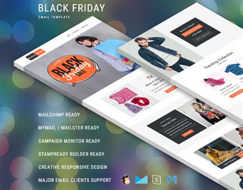 Black Friday Modello Di Newsletter Reattivo Multiuso