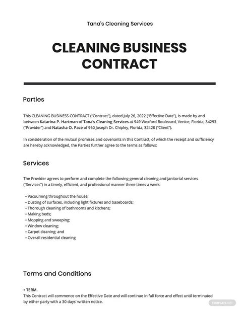 Free Cleaning Business Introduction Letter Google Docs Word Apple