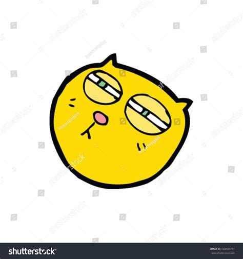 Cartoon Suspicious Cat Face Stock Vector 104030771 Shutterstock