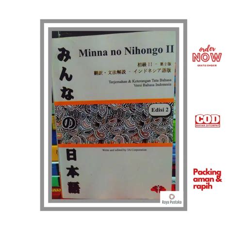 Buku Minna No Nihongo 2 Jilid 2 Lazada Indonesia