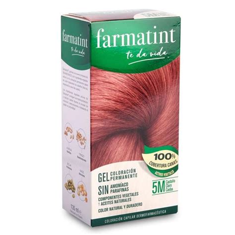 Farmatint 5M Castaño Claro Caoba Gel 150ml Farmacia Calàbria