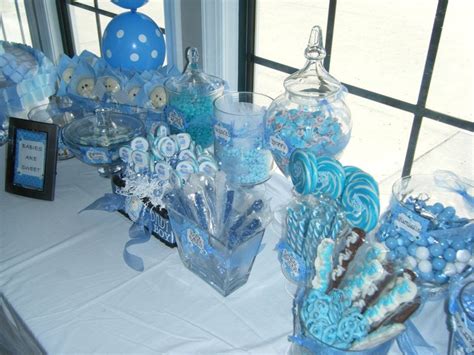 Blue Candy For Baby Shower How To Design A Baby Shower Candy Table