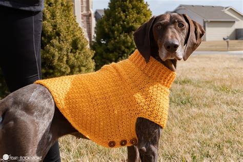 Easy Crochet Dog Sweater for Large, XL, XXL Dogs, and Giant Dogs ...