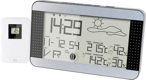 Alecto Weerstation Met Draadloze Buitensensor Ws 1700 Zilver Klokken Shop