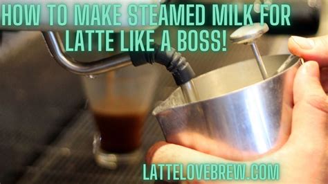 How To Make Steamed Milk For Latte Like A Boss! - Latte Love Brew