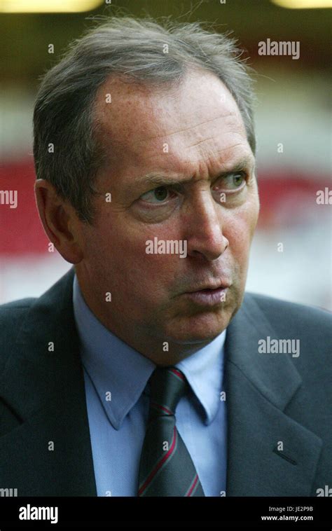 Gerard Houllier Liverpool Manager Anfield Liverpool 30 July 2002 Stock